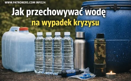 Jak przechowywać wodę na wypadek kryzysu
