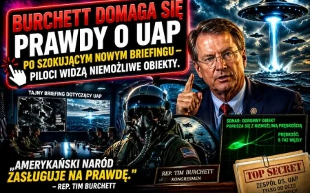 Tim Burchett żąda prawdy. Piloci widzą niemożliwe obiekty a briefing tylko pogłębia ciszę