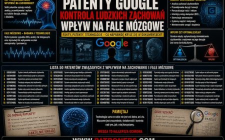 Patenty Google i kontrola zachowań. Co naprawdę mówią dokumenty?!