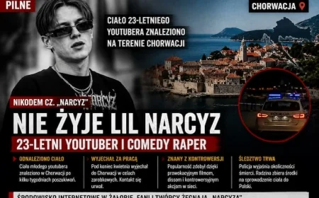Nie żyje Narcyz. Ciało 23-letniego youtubera odnaleziono w Chorwacji
