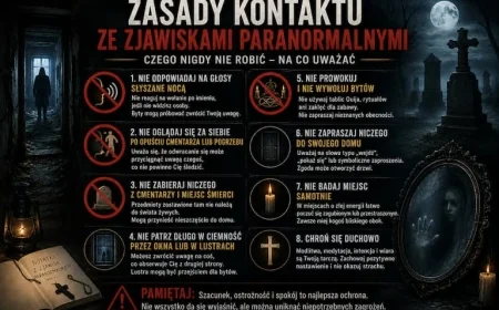 Zasady kontaktu ze zjawiskami paranormalnymi. Na co uważać według dawnych wierzeń i relacji świadków.