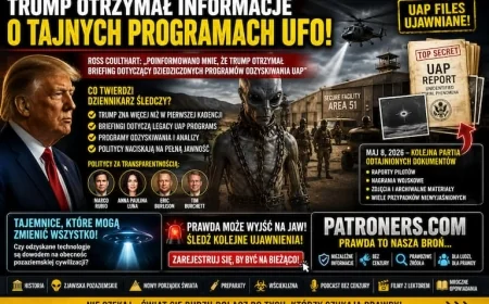 Trump miał zostać poinformowany o tajnych programach odzyskiwania UFO. Ross Coulthart ujawnia nowe kulisy.