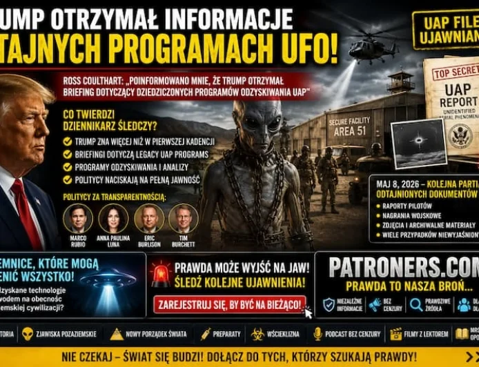 Trump miał zostać poinformowany o tajnych programach odzyskiwania UFO. Ross Coulthart ujawnia nowe kulisy.