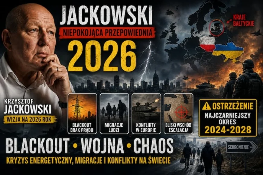 Blackout 2026. Niepokojąca wizja Krzysztofa Jackowskiego o chaosie, wojnie i kryzysie energetycznym.