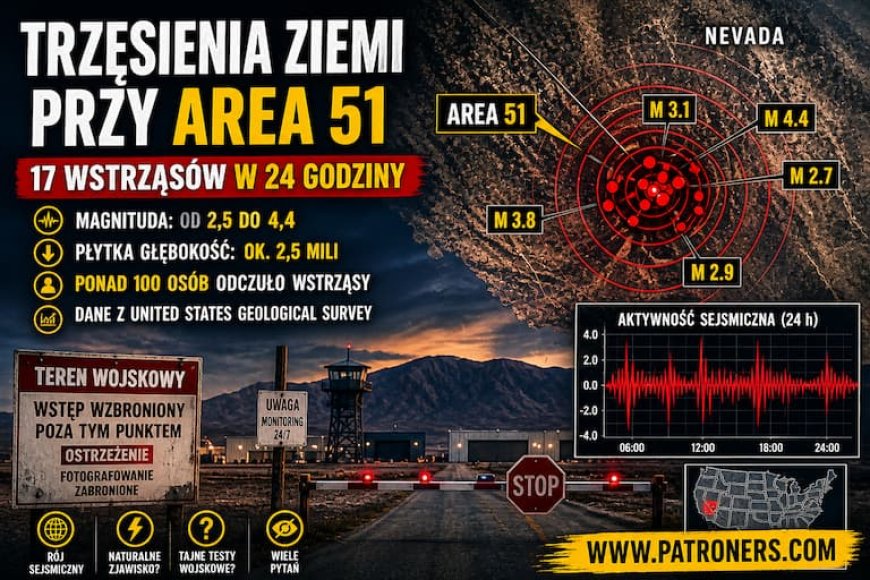 Trzęsienia ziemi przy Area 51. Co dzieje się pod powierzchnią?