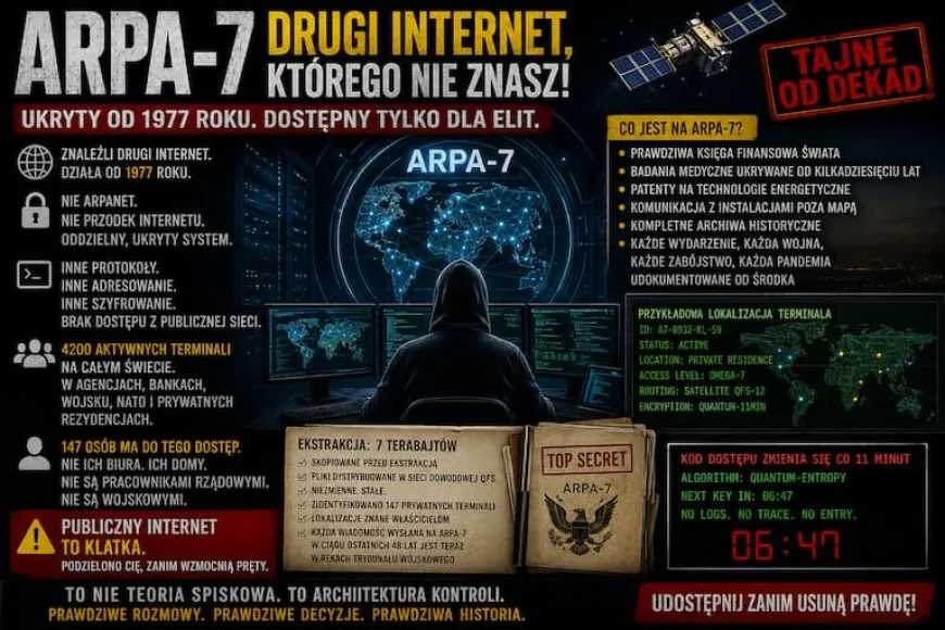 ARPA-7. Teoria o „drugim internecie” rozpala internet. Tajna sieć elit czy kolejna cyfrowa legenda?