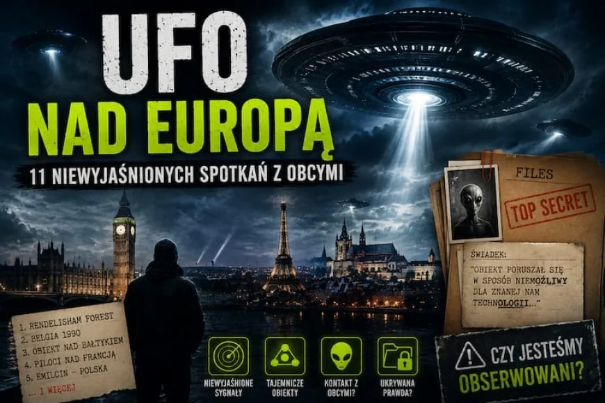 UFO NAD EUROPĄ — 11 NIEWYJAŚNIONYCH SPOTKAŃ Z OBCYMI