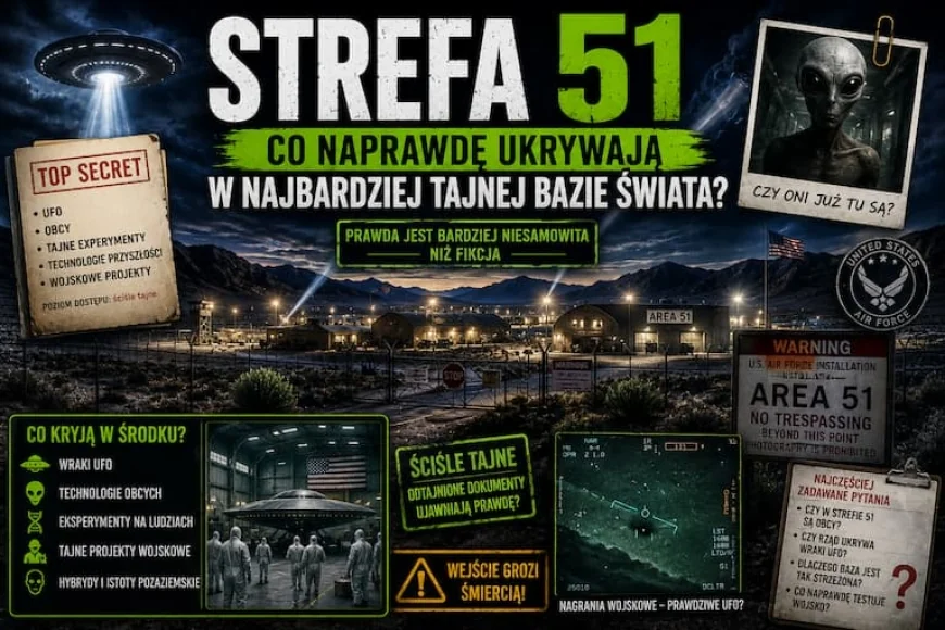 STREFA 51 — CO NAPRAWDĘ UKRYWAJĄ W NAJBARDZIEJ TAJNEJ BAZIE ŚWIATA?