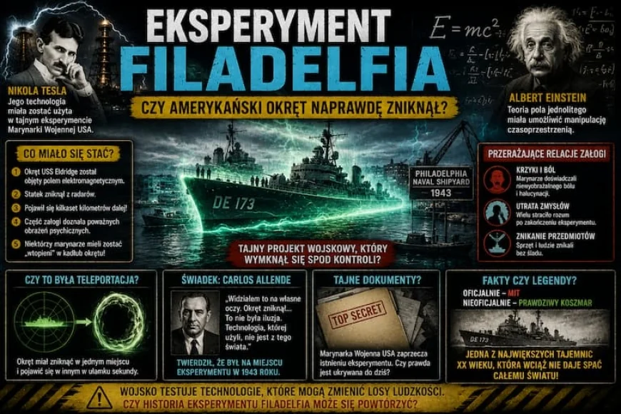 EKSPERYMENT FILADELFIA — CZY AMERYKAŃSKI OKRĘT NAPRAWDĘ ZNIKNĄŁ?