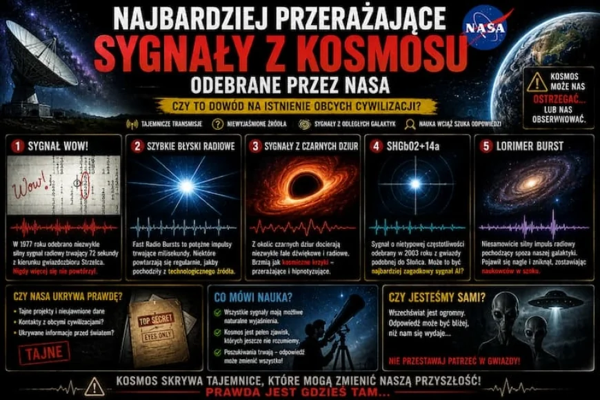 NAJBARDZIEJ PRZERAŻAJĄCE SYGNAŁY Z KOSMOSU ODEBRANE PRZEZ NASA