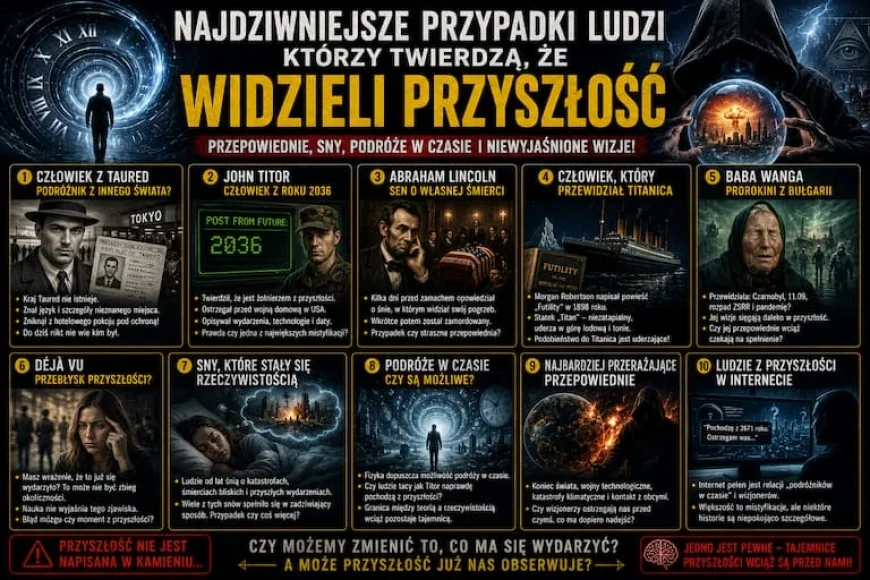 NAJDZIWNIEJSZE PRZYPADKI LUDZI, KTÓRZY TWIERDZĄ, ŻE WIDZIELI PRZYSZŁOŚĆ
