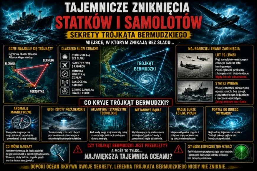 TAJEMNICZE ZNIKNIĘCIA STATKÓW I SAMOLOTÓW — SEKRETY TRÓJKĄTA BERMUDZKIEGO
