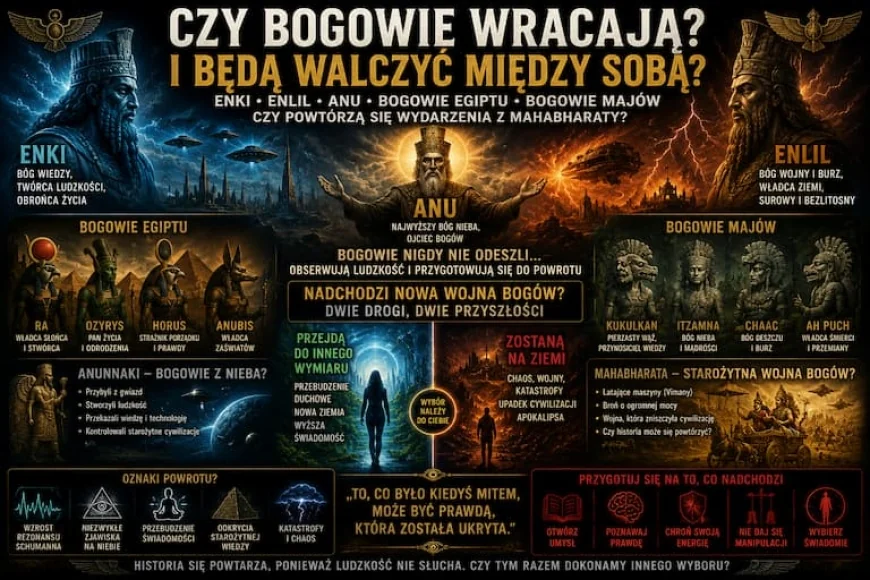 CZY STAROŻYTNI BOGOWIE WRACAJĄ? ENKI, ENLIL, ANU I PROROCTWO NOWEJ WOJNY BOGÓW