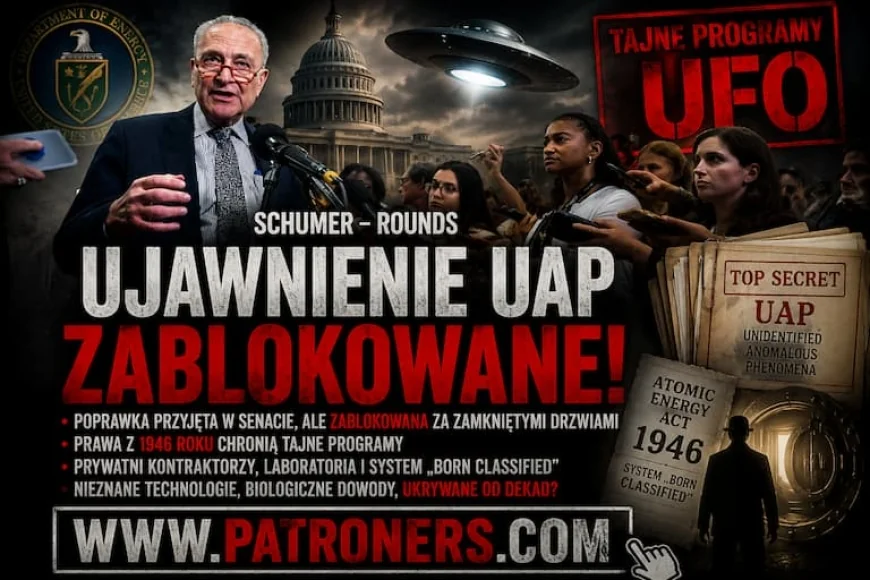Schumer-Rounds i tajemnica UAP. Dlaczego ujawnienie dokumentów UFO zostało zablokowane?